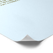 28 Tableau Mariage Plat en poudre Bleu et Or (Coin)