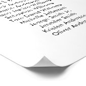 28 Tafels Vind uw zitplaatskaart Poster (Hoek)