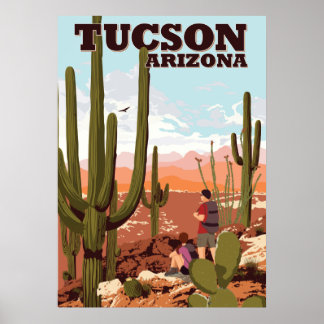 28 x20-inch Tucson-wandelsporen Poster