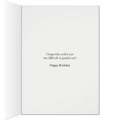 28e anniversaire, Crossword Puzzle carte d'anniver (Intérieur (Droit))