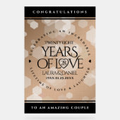 28e anniversaire du Mariage de lin élégant (Recto)