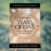 28e anniversaire du Mariage de lin élégant (Neutre)