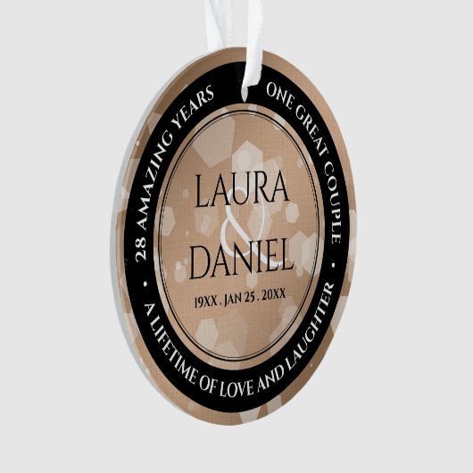 28e anniversaire du Mariage de lin élégant (devant)