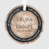 28e anniversaire du Mariage de lin élégant (dos)