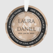 28e anniversaire du Mariage de lin élégant (devant)