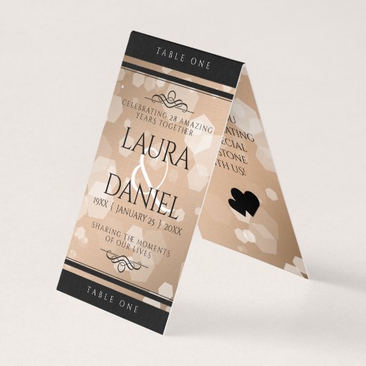 28e anniversaire du Mariage de lin élégant (Front)