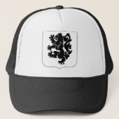 28e Infanteriestelsel - Zwarte leeuwen Trucker Pet (Voorkant)