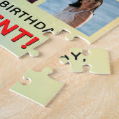 28e verjaardag: Leuke regenboog #, Aangepaste naam Legpuzzel (Zijkant)