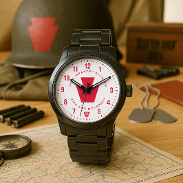 28th Infantry Division "Fire and Movement" Tribute Horloge