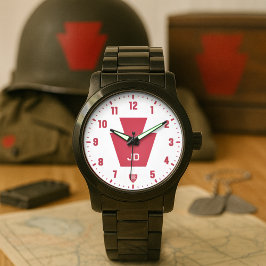 28th Infantry "Keystone" Division Personalized Horloge