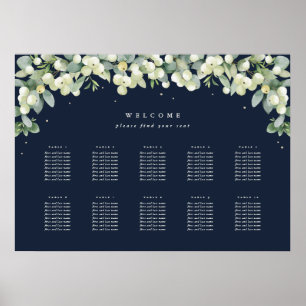 28x20" 10 Tableaux de 8 places Poster