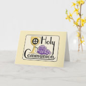 2917 raisins et carte de communion de tasse (Fleur jaune)