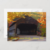 2932315197_6e921d2a30_o, Albany Covered Bridge,... Briefkaart (Voorkant / Achterkant)