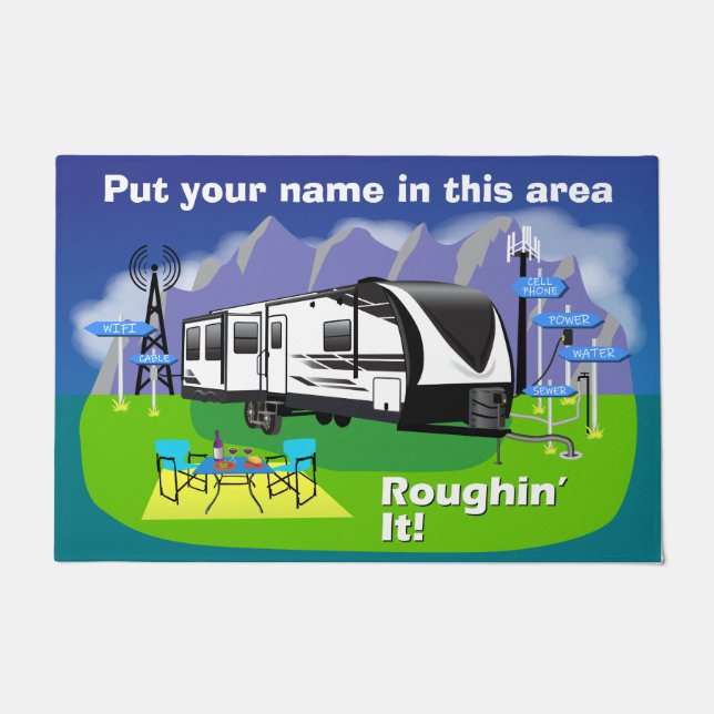 2970RL - Groot ontwerp - Stel je voor dat je er ru Deurmat (Voorkant)