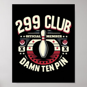 299 Club Officieel Lid Volwassen Humor Grappig Ten Poster
