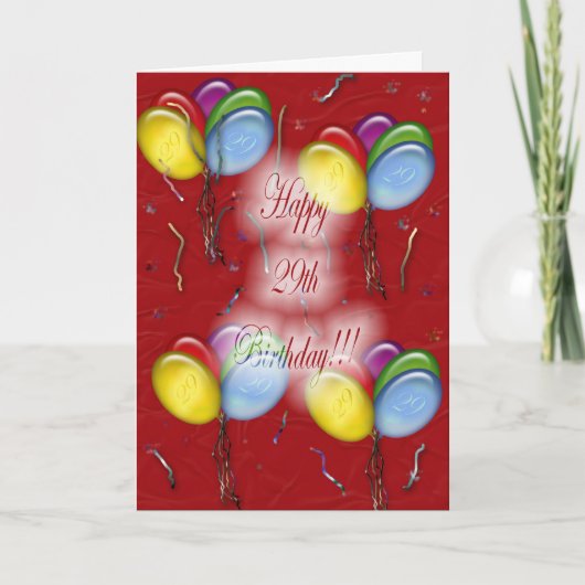 29 Carte d'anniversaire (Devant)