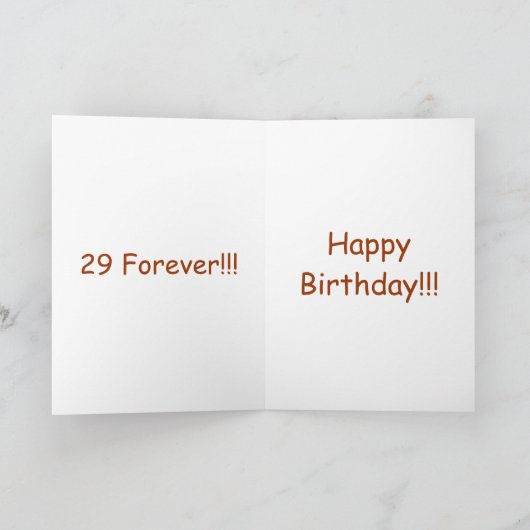 29 Carte d'anniversaire (Intérieur)