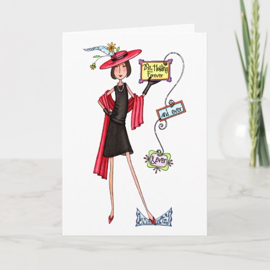 29 et tenir la carte d'anniversaire chic (Devant)