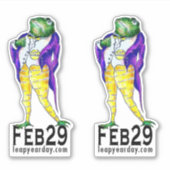 29 feb. Zijn koninklijke luiheid Sticker (Voorkant)