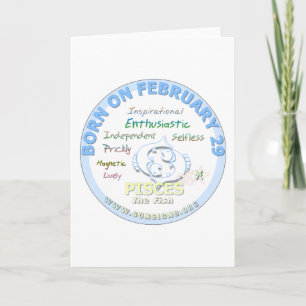 29 februari - Vissen Kaart