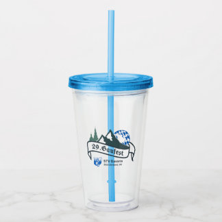 29. Gaufest Acryltumbler met stro Acryl Drinkbeker