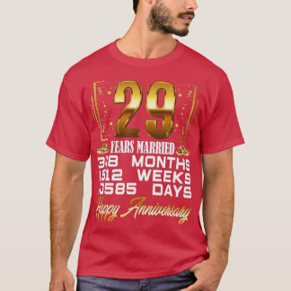 29 jaar gehuwd Funny 29th Wedding Jubileum  T-shirt