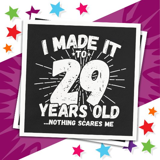 29 Jaar Oud Sarcastisch Meme Grappig 29e Verjaarda Servet