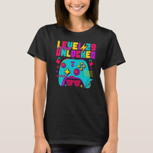 29 jaar oude gamer Mannen Level 29 onvergrendelde  T-shirt