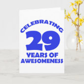 29 JAAR OUDE VERJAARDAG DESIGN KAART (Gele Bloem)