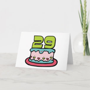 29 jaar oude vogelbeker kaart