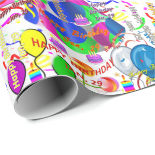 29 januari, cadeaupapier voor thuisdag