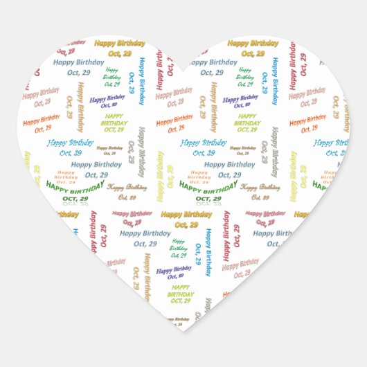 29 september, 29-jarige Sticker (Voorkant)