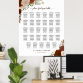 29 Tableau Automne Floral Boho Mariage Tableau de  (Bureau à domicile)