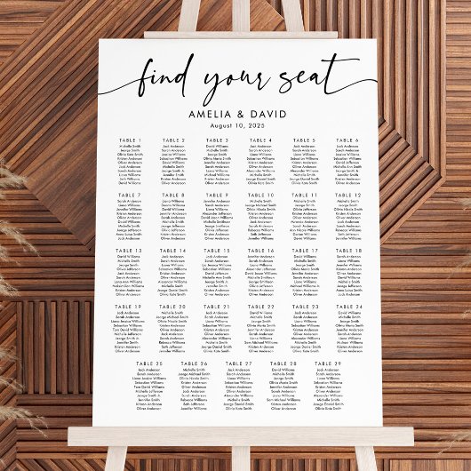 29 Tableaux Trouvez Votre Siège Tableau De Sièges