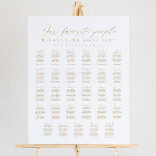 29 Tafels Stoelplattegrond van Onze Favoriete Mens Poster