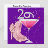 29 WEDEROM Uitnodiging van het Verjaardagsfeest do (Voorkant / Achterkant)