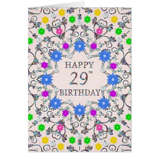 29e anniversaire Fleurs Abstraites (Devant)
