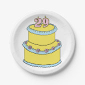 29e Bord van het Birthday Cake Paper (Voorkant)