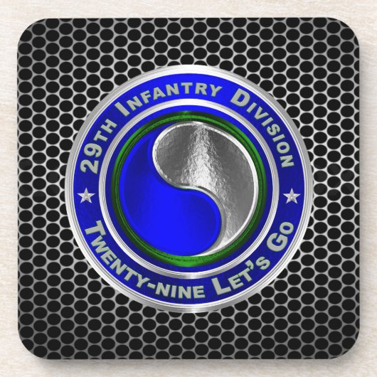 29e infanteriedivisie bier onderzetter (Voorkant)