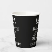 29e verjaardag: Art Deco Style + aangepaste naam Papieren Bekers (Links)