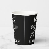 29e verjaardag: Art Deco Style + aangepaste naam Papieren Bekers (Rechts)