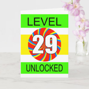 29e verjaardag computergamer kaart