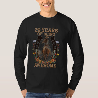 29e verjaardag  paardenmeisje - 29 jaar BEI T-shirt