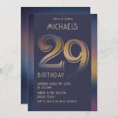 29e verjaardag uitnodiging (Voorkant / Achterkant)