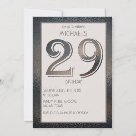 29e verjaardag uitnodiging