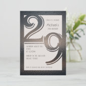 29e verjaardag uitnodiging (Staand voorkant)