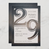 29e verjaardag uitnodiging (Voorkant / Achterkant)