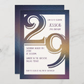 29e verjaardag uitnodiging (Voorkant / Achterkant)