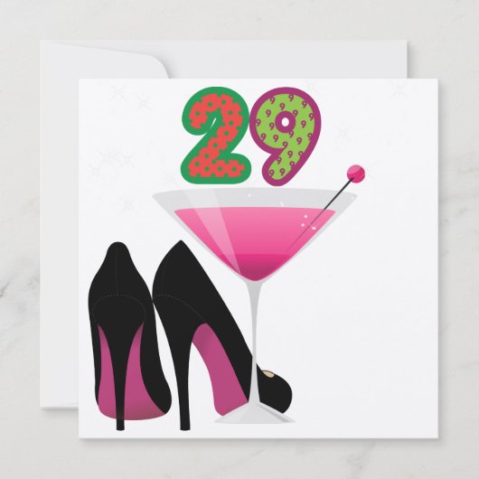 29e verjaardag uitnodiging van SRF (Voorkant)