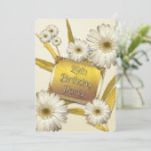 29e verjaardag van de uitnodiging van de Birthday (Staand voorkant)